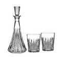 Waterford Lismore Diamond Decanter and DOF Pair Gift Set